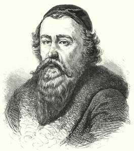 John Amos Comenius, Moravyalı filozof ve ilahiyatçı (gravür) by German School