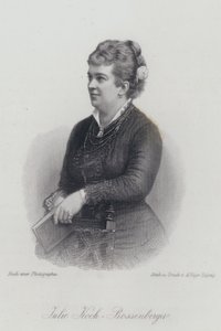 Julie Koch-Bossenberger, Alman opera sanatçısı ve oyuncu (gravür) by German School