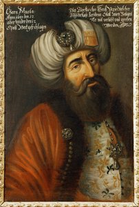Kara Mustafa Paşa Türk Sadrazamı, Türk donanmasının amirali, Sultanlar meclisi üyesi ... (tuval üzerine yağlıboya) by German School