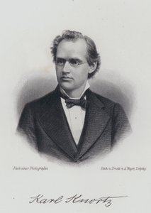 Karl Knortz, Alman-Amerikalı yazar (gravür) by German School