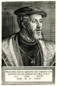 Charles V. by German School