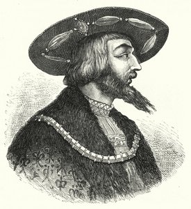 Macaristan Kralı II. Louis (gravür) by German School