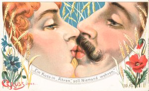 Öpücük (renkli lito) by German School