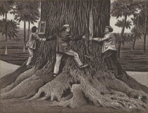 Korner Eiche zu Dallwitz (taş) by German School