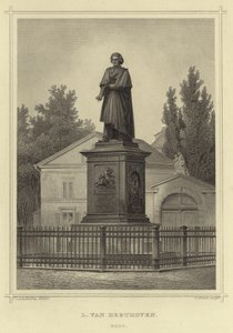 L van Beethoven, Bonn by German School