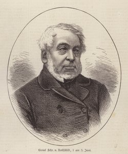 Lionel de Rothschild, İngiliz bankacı, politikacı ve hayırsever (gravür) by German School