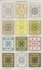 Litografik baskı (renkli lito) by German School