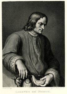 Lorenzo de Medici, 1884-90 (fototip) by German School