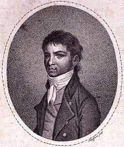 Louis van Beethoven (1712-73) Scheffner tarafından oyulmuş (mezzotint) by German School