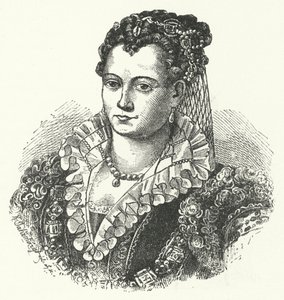Lucrezia Borgia, Ferrara, Modena ve Reggio Düşesi eşi (gravür) by German School