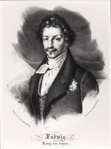 Bavyeralı Ludwig I (25 Ağustos 1786 - 29 Şubat 1868) by German School