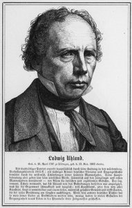 Ludwig Uhland (gravür) by German School