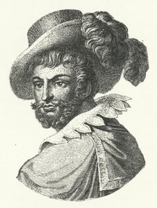 Luis de Camoes, Portekizli şair (gravür) by German School
