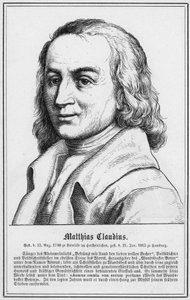 Matthias Claudius (gravür) by German School