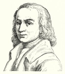 Matthias Claudius, Alman şair ve gazeteci (gravür) by German School