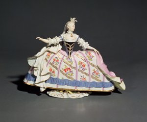 Meissen kadın figürü (porselen) by German School