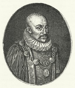 Michel de Montaigne, Fransız filozof (gravür) by German School