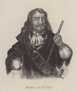 Michiel de Ruyter, Hollandalı amiral (litografi) by German School