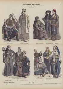 Orta Doğu kostümleri (renkli gravür) by German School