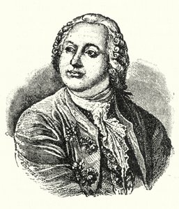 Mikhail Lomonosov, Rus yazar ve bilim adamı (gravür) by German School