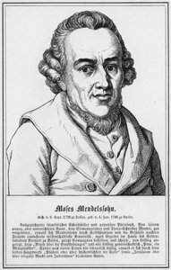 Moles Mendelssohn (gravür) by German School