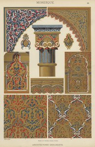 Moresque, Mimari Süsler (renkli taş) by German School
