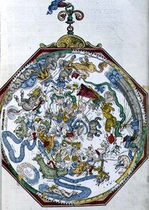 Ms 1517 Kuzey göklerindeki takımyıldızların konumları, Peter Apian (Bennewitz) (1495-1552) tarafından 