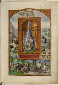 Ms Harley 3469, f.23 Şişedeki çocuk ve ejderha, Dördüncü İnceleme, Salomon Trismosin