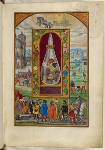 Ms Harley 3469, f.26 Şişede üç başlı ejderha, Dördüncü İnceleme, Salomon Trismosin