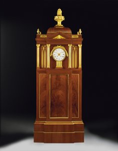 Müzikli org saati, 18. yüzyıl sonu (ormolu ve pirinç maun) by German School