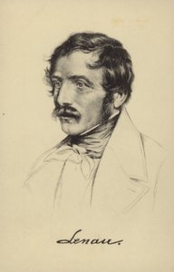 Nikolaus Lenau (1802-1850), Avusturyalı şair (lito) by German School