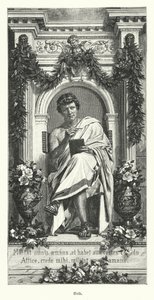 Ovid, Romalı şair (gravür) by German School