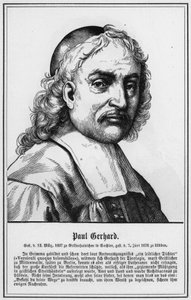 Paul Gerhard (gravür) by German School