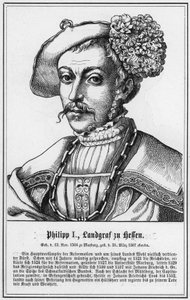 Philip I, Hessen Landgrave (gravür) by German School