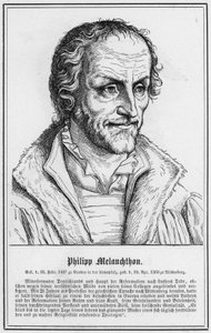 Philipp Melanchthon (gravür) by German School