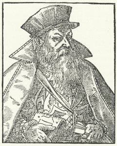 Philipp Nicodemus Frischlin, Alman oyun yazarı (gravür) by German School