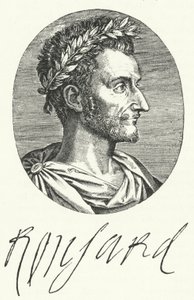 Pierre de Ronsard, Fransız şair (gravür) by German School