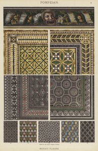 Pompeian, Mozaik Zeminler (renkli taş) by German School