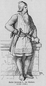Frederic Barberousse (1122-1190), Alman Roma İmparatoru olarak bilinen Hauhenstaufen