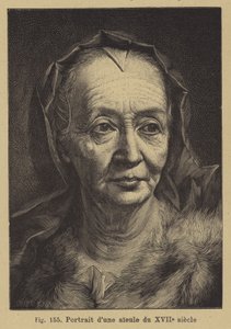 17. yüzyıldan kalma bir büyükannenin portresi by German School