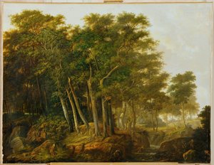 Muhtemelen Carl Friedrich Lessing ... (tuval üzerine resim) by German School