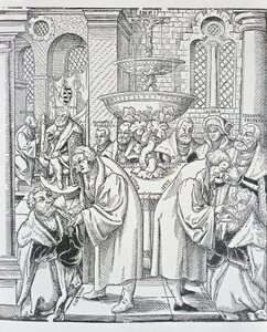 Reformcular Martin Luther ve Jan Hus Komünyon