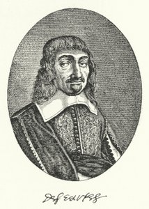 Rene Descartes, Fransız filozof (gravür) by German School