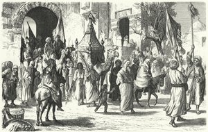 Bir hacı kervanının Mekke