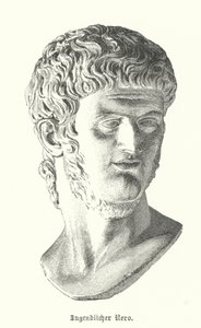 Roma İmparatoru Nero gençliğinde (gravür) by German School