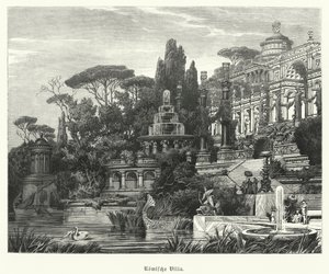 Roma villası (gravür) by German School