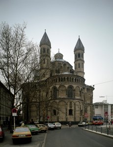 Romanesk sanat: Apotres kilisesinin görünümü by German School