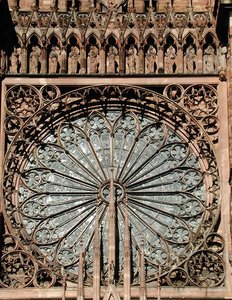 Batı cephesinden gül penceresi, 1277