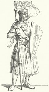Habsburglu Rudolf, Almanya Kralı (gravür) by German School