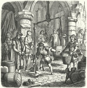 Bir Alman şehrinde sahne by German School